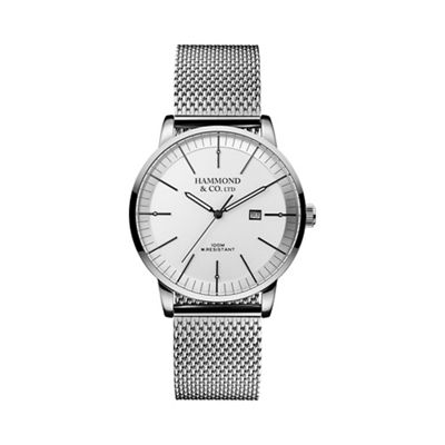 Men's watch with steel Milanese strap